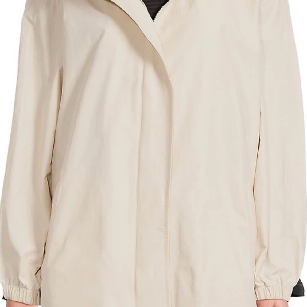 Eileen Fisher Elegant Beige Trench Coat